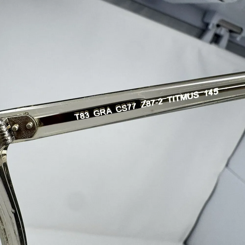 Titmus T83 GRA CS77 Z87-2 Protective Eyeglass Frames 52-20-145 Gray